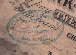 $20 G-101 Atlanta Insurance & Banking stamp